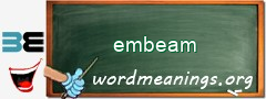 WordMeaning blackboard for embeam